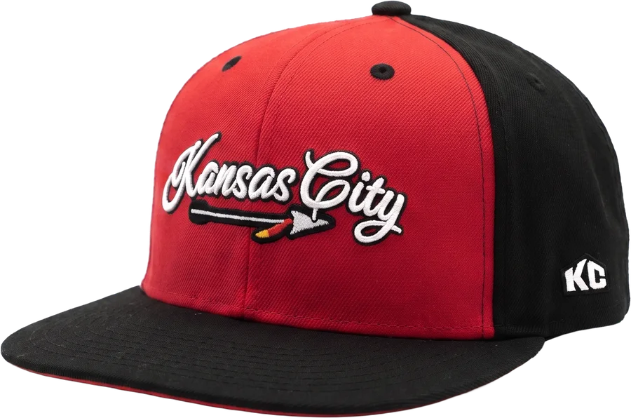 Kansas City Arrow hat, three-quarter view